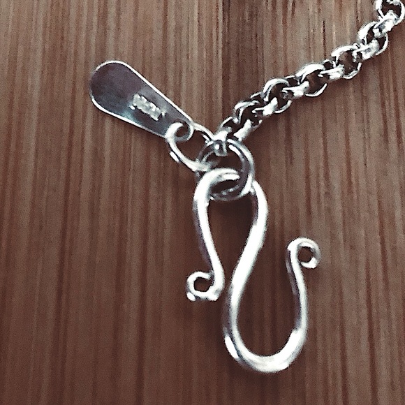 $87  Doug Paulus Estate Necklace Southwest Design  Sterling  Marked dp 925 India - Picture 2 of 6